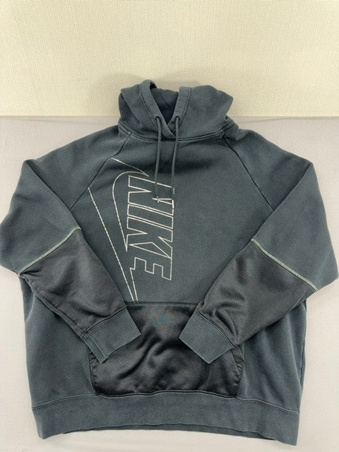 Nike Pullover Fleece Hoodie Grey M Unisex Adult Cotton/Poly