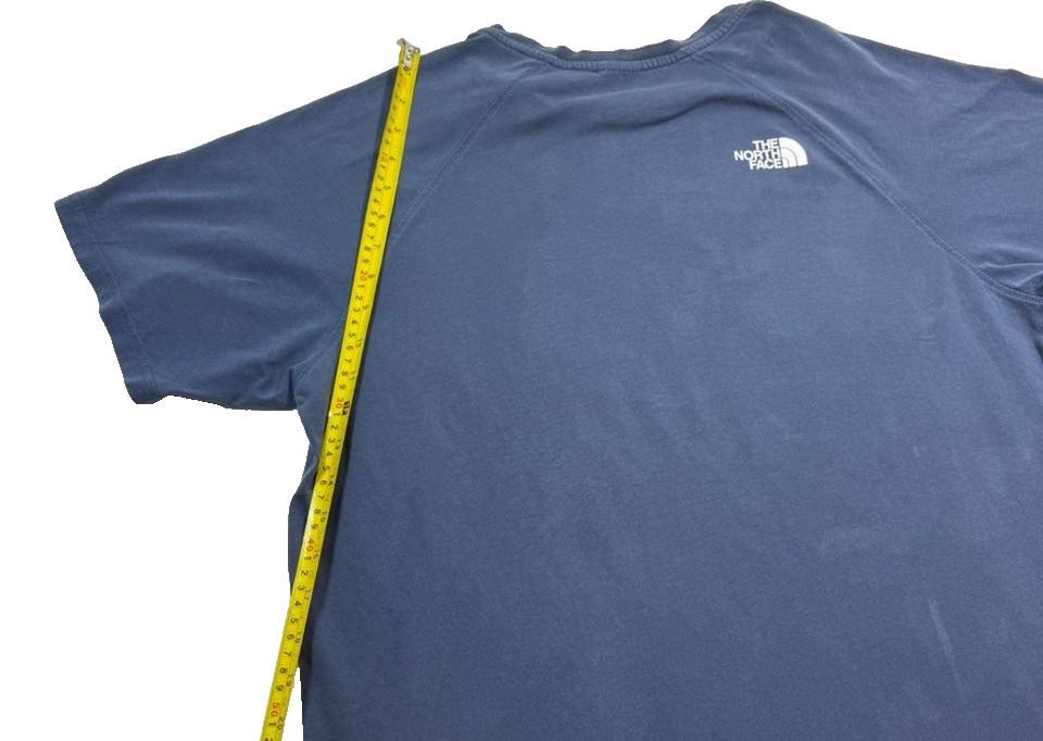 The North Face Navy Blue T-Shirt, Men's XL, Logo Print Casual Cotton Tee