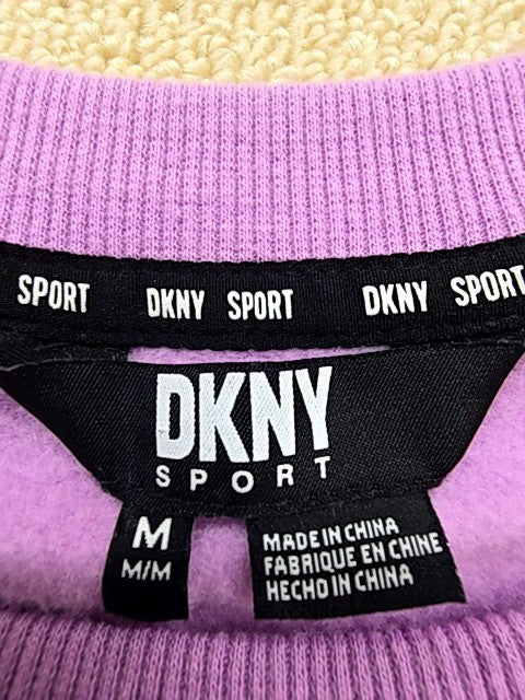 DKNY Sport Purple Women's Sweatshirt M Raglan Long Sleeve