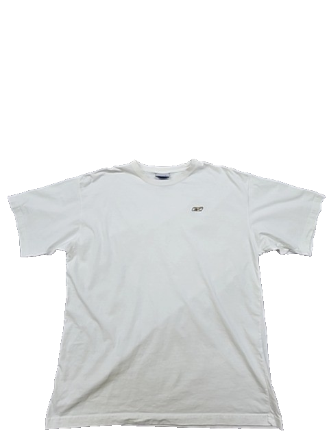 Reebok Men's White Cotton Crewneck Short Sleeve T-Shirt XL Regular