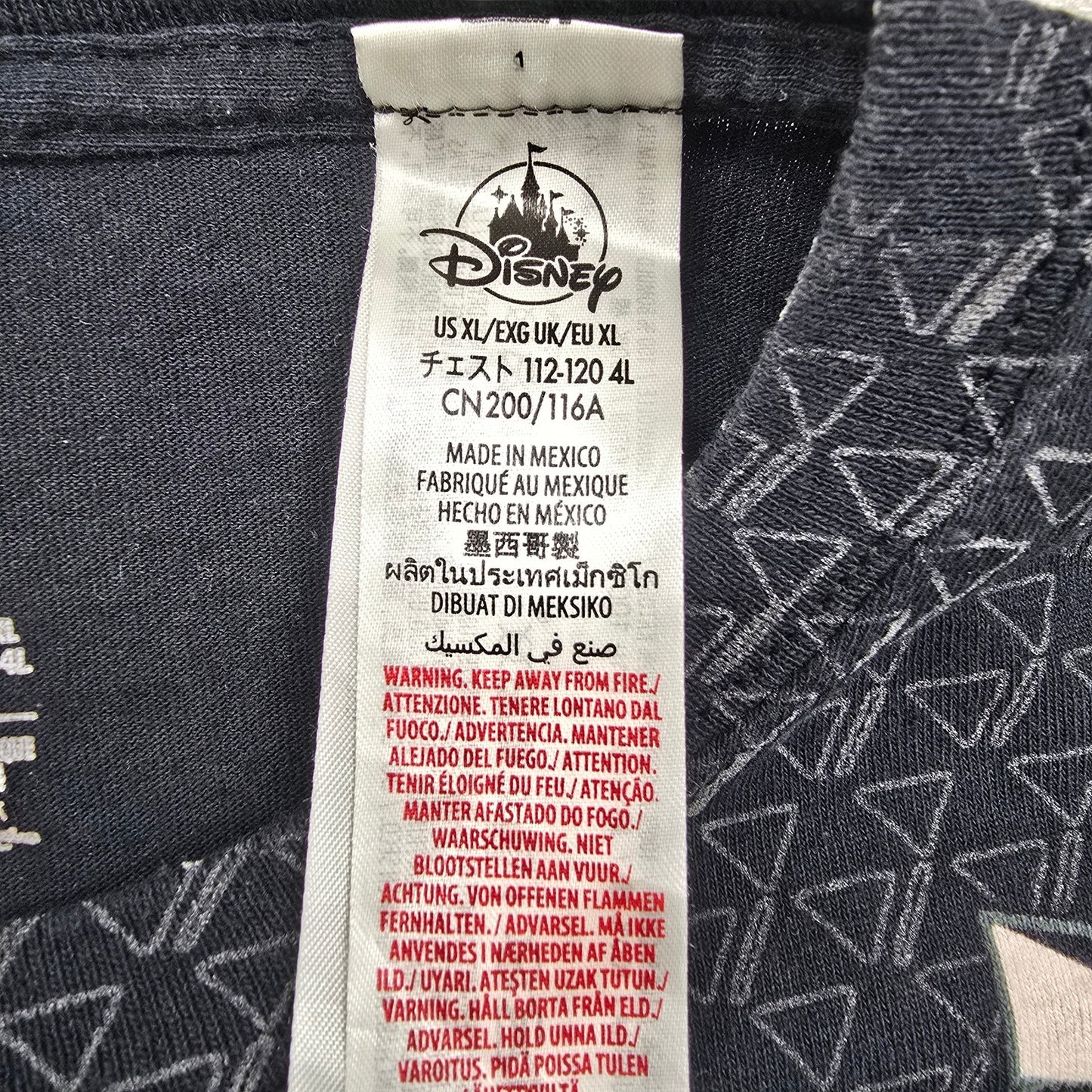 Disney Kids Black T-Shirt size XL product image 3