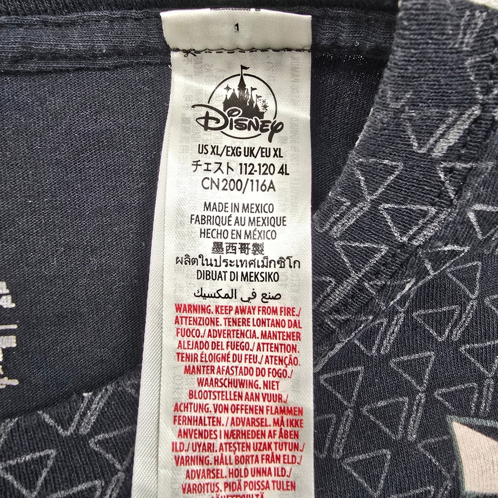 Disney Kids Black T-Shirt size XL product image 3