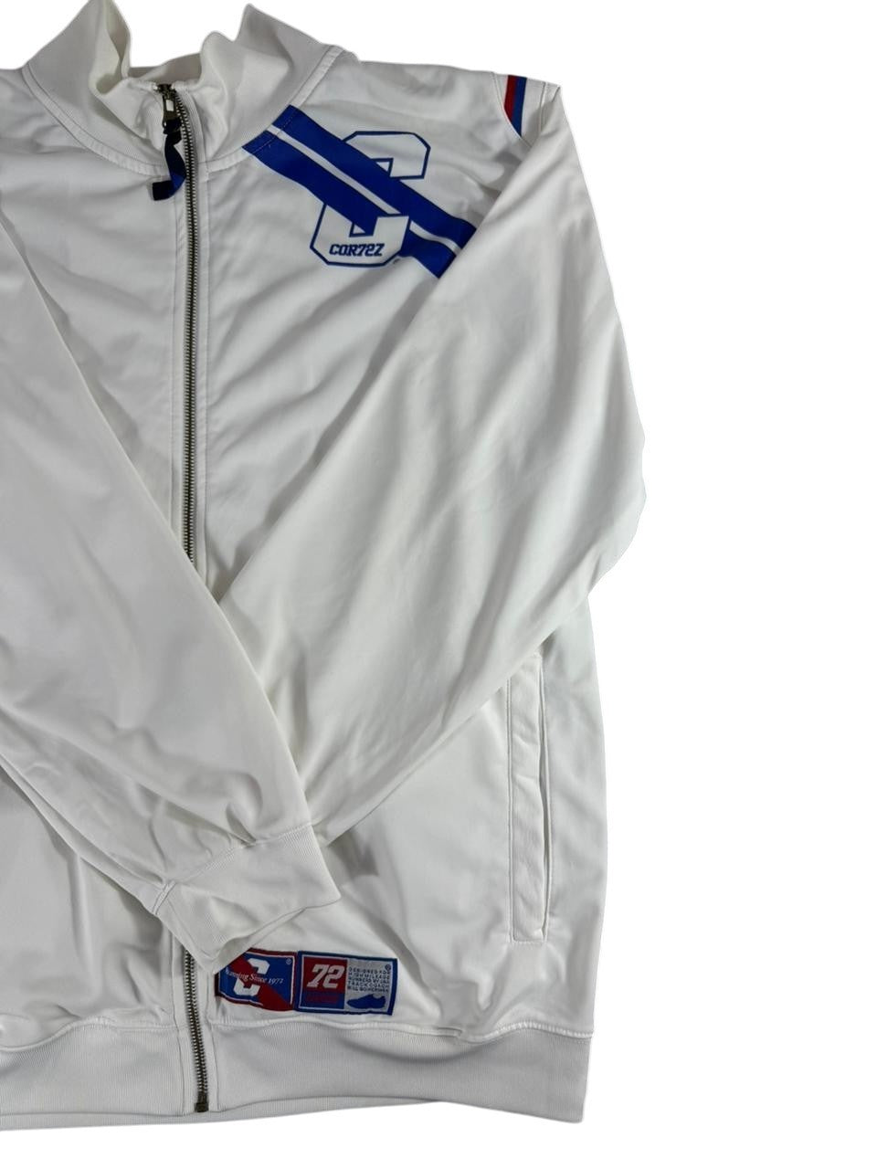 Nike White Full Zip Track Jacket Zip Up Sportswear Size XL