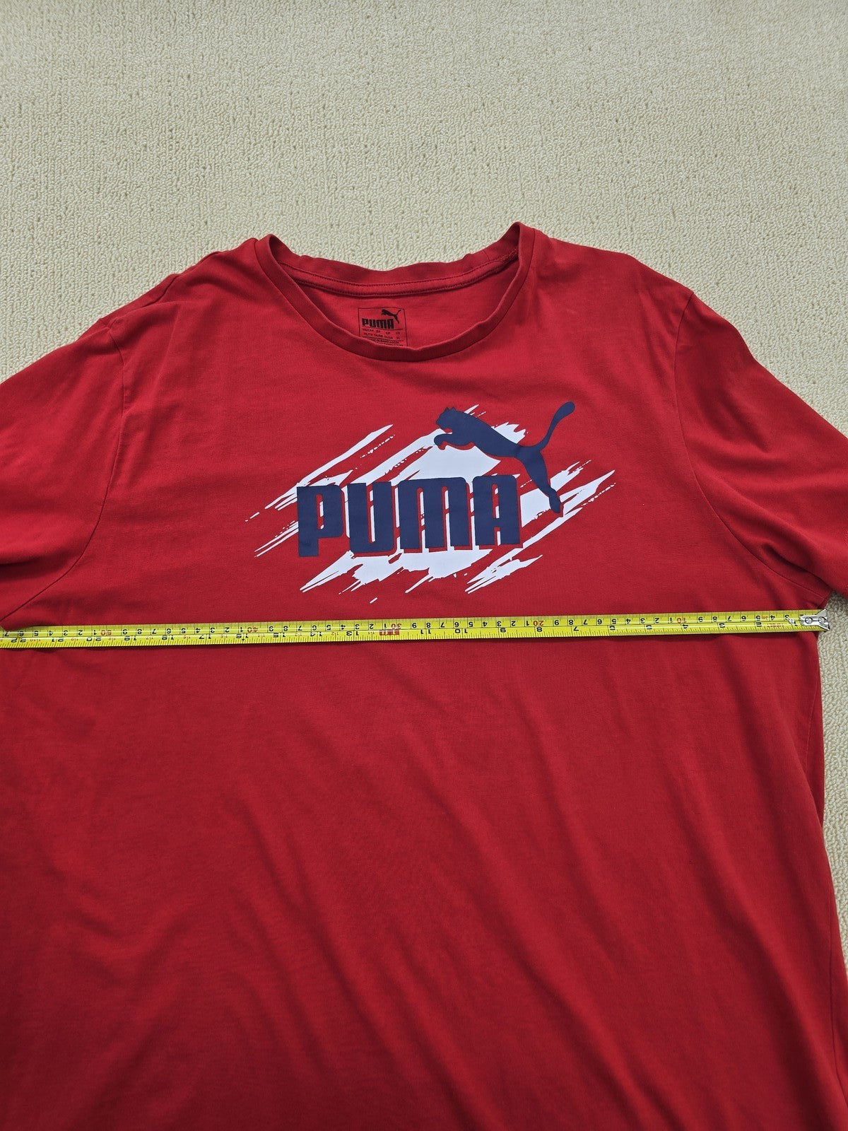Puma Men's Red XL Short Sleeve Crew Neck T-Shirt