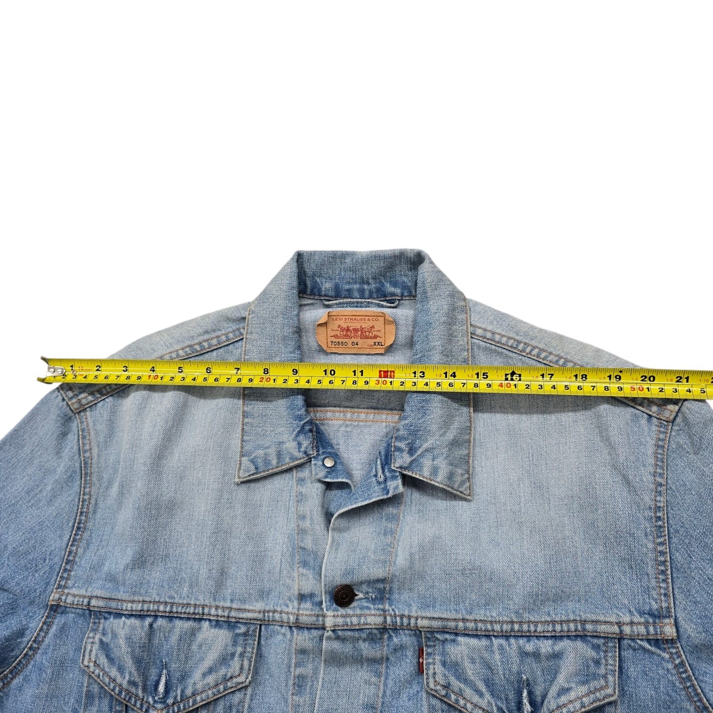 Levi's Men's Light Wash Trucker Jacket Size XXL Vintage