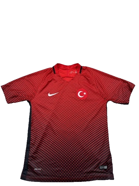Nike Men's M Red Football Jersey Dri-FIT Short Sleeve Geometric
