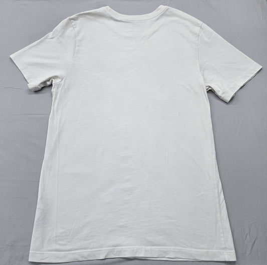 Nike Men's White T-Shirt – Size S, Short Sleeve, Crew Neck – Ref 9CD76