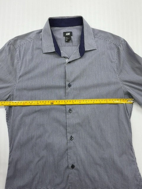 H&M Men Navy Shirt size M product image 6