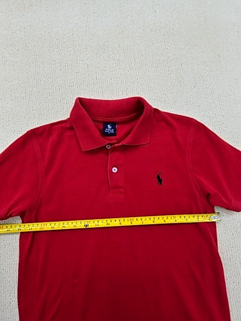 Polo Ralph Lauren Red Cotton Mesh Polo Shirt S Classic Fit