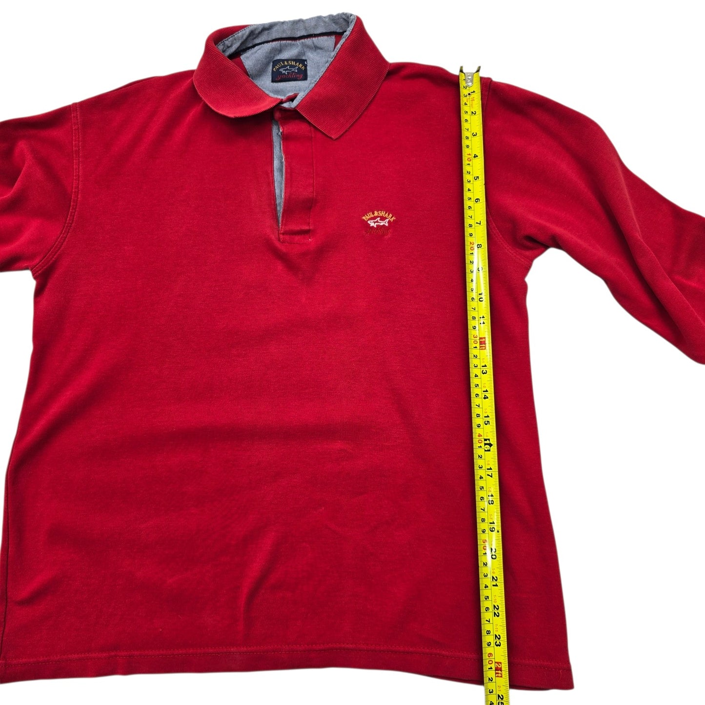 Paul & Shark Men Red Rugby Shirt size L product image 8