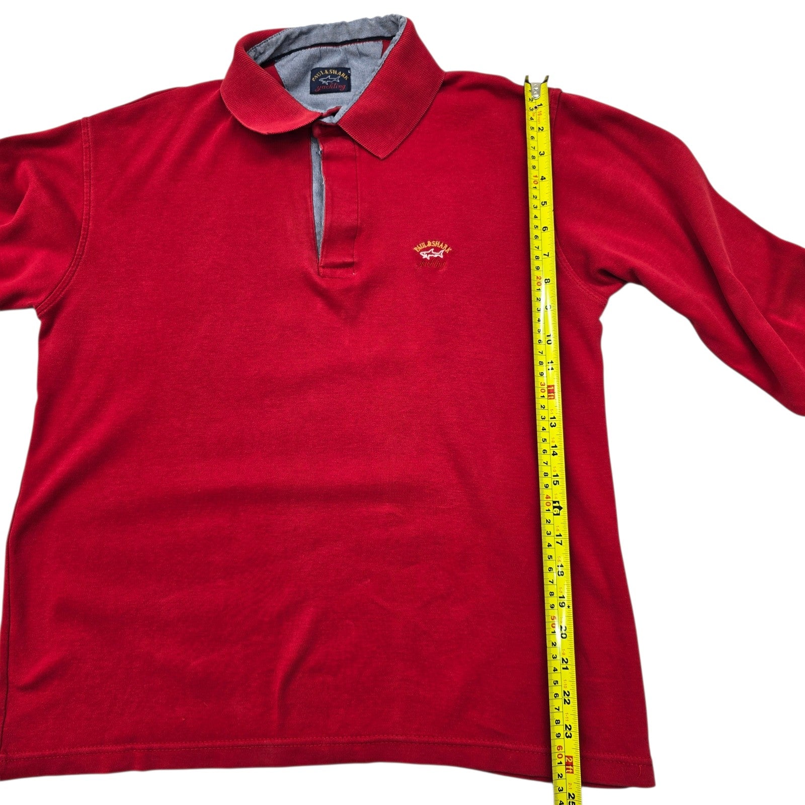 Paul & Shark Men Red Rugby Shirt size L product image 8