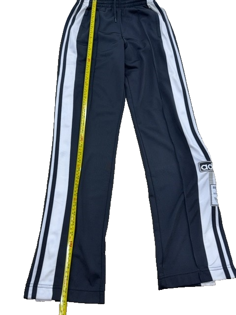 Adidas 3-Stripes Navy Track Pants S Polyester Striped Unisex