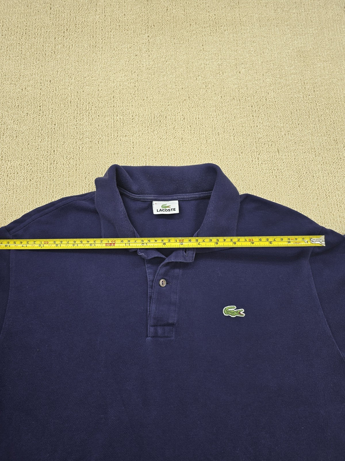 Lacoste L.12.12 L1312 Navy Long Sleeve Polo Sz 6 Cotton Pique NWT