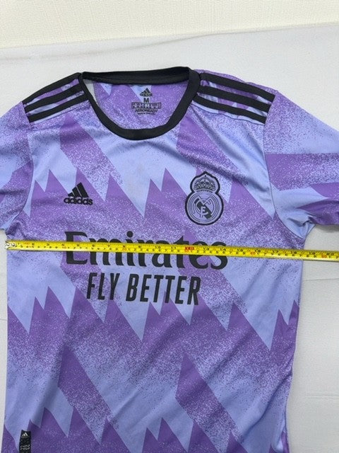 Adidas Men's M Purple Soccer Jersey Short Sleeve Team Crest Embroidered