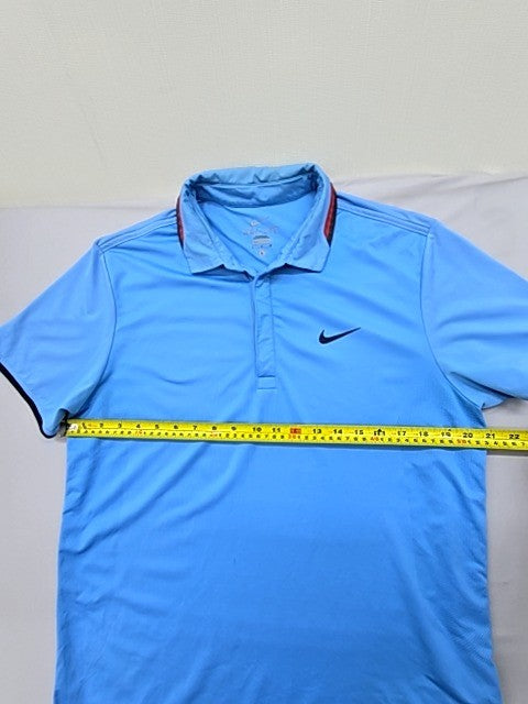 Nike Men's Blue Dri-FIT Polo Shirt Size L
