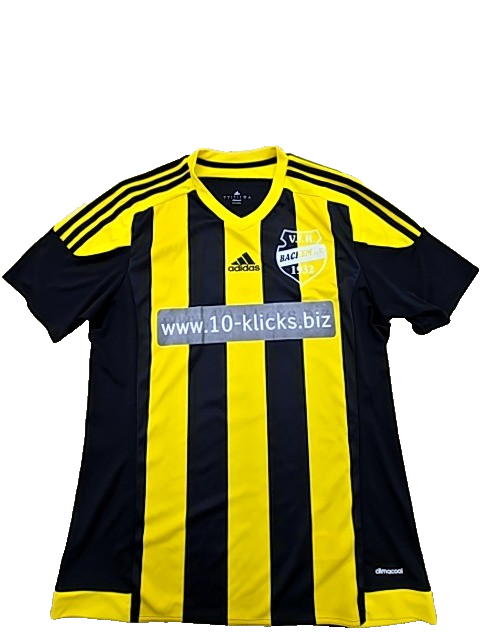Adidas Men's Yellow Black Striped Soccer Jersey(#7) L Climacool