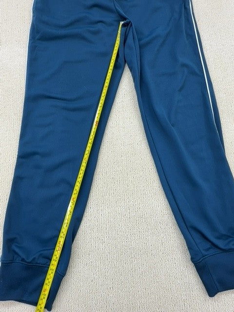 Nike Fleece Joggers Tapered Blue Drawstring Swoosh Unisex L