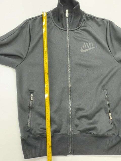 Nike Boys Charcoal Zip-Up Track Jacket Size M Lightweight Casual