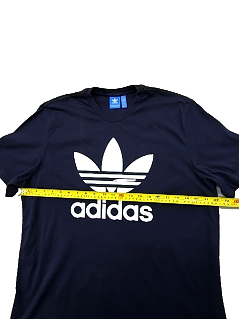 Adidas Men's Navy Blue XL Cotton Crewneck Short Sleeve T-Shirt