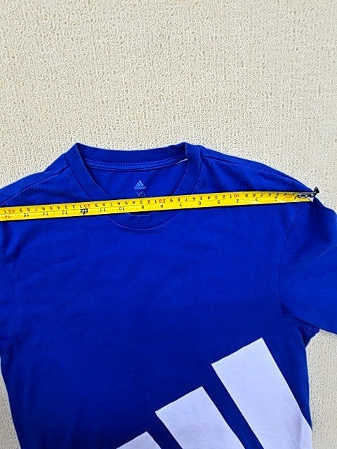 Adidas Men's XS Blue Logo T-Shirt Short Sleeve Crew Neck