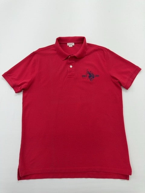 U.S. Polo Assn Boys Red Polo Shirt size L product image 1