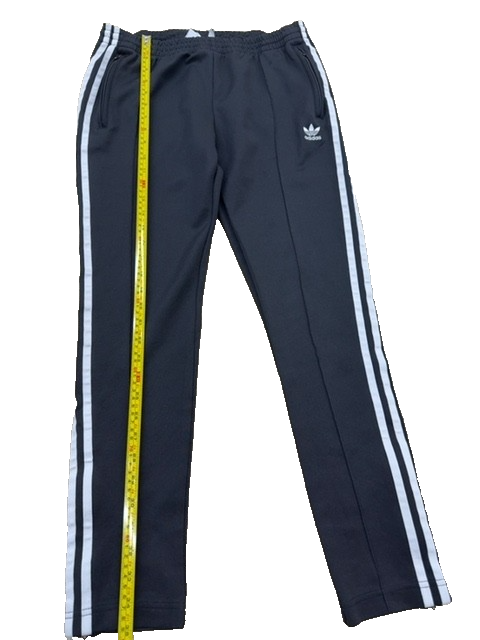 Adidas Originals Men's Navy Track Pants Size 12 UK Tapered 3-Stripes