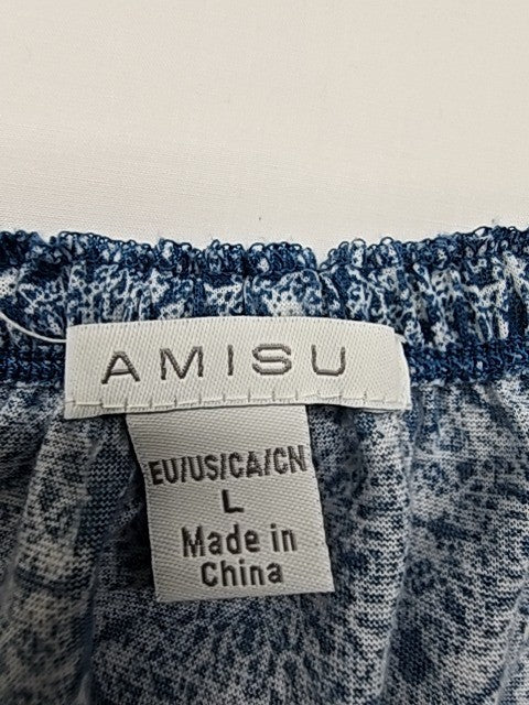 Amisu Women Blue Blouse size L product image 3