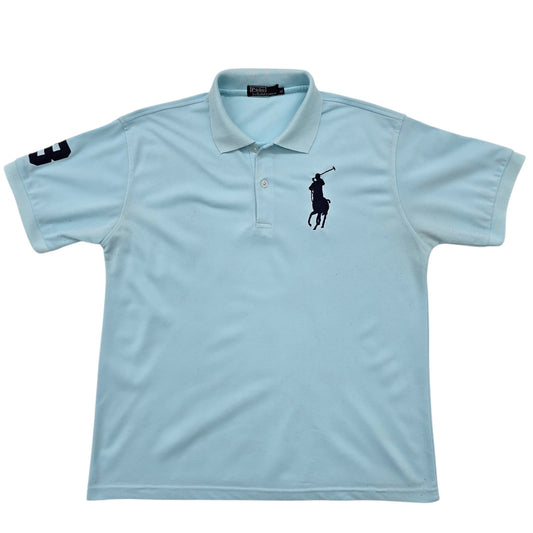 Polo Ralph Lauren Men's Blue Polo Shirt – Size M, Logo