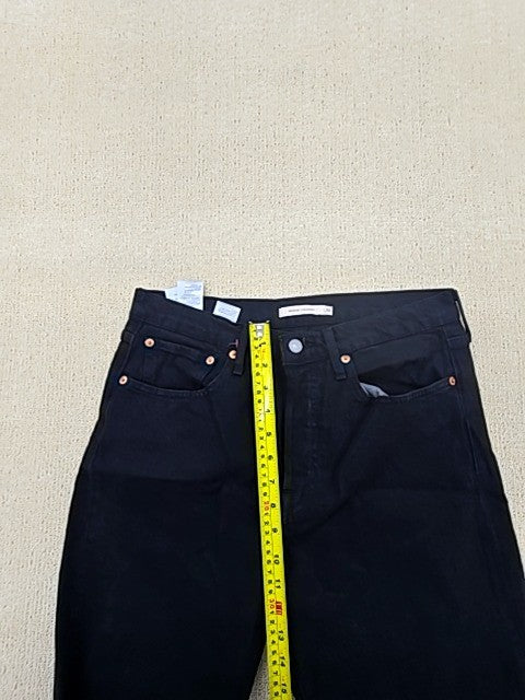 Levi's Premium Unisex Black Jeans Size M 30x28 Button Fly