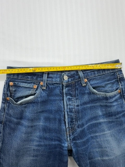 Levi's Men's 501 Original Blue Denim Jeans 31x30 Button Fly
