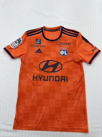 Adidas Men's Olympique Lyonnais Orange Away Jersey S Vintage