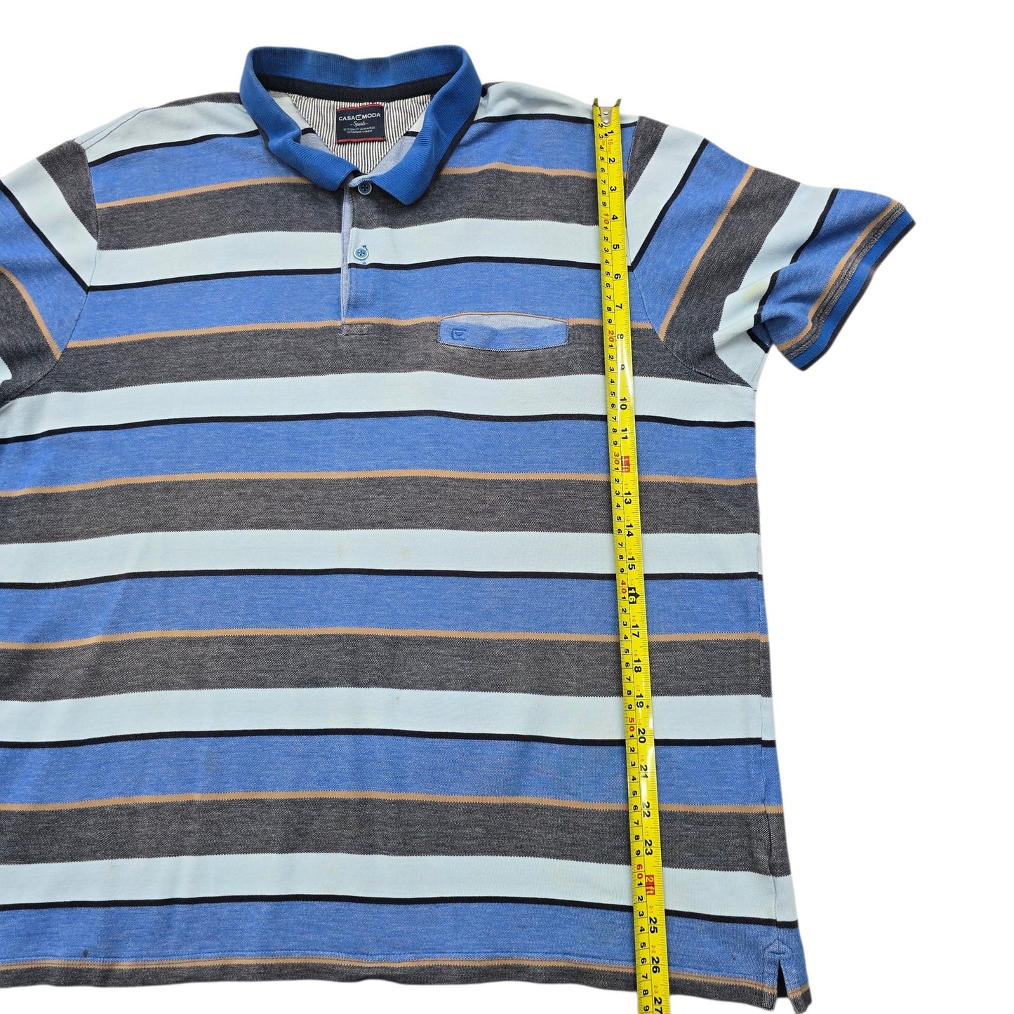 CASAMODA Boys Blue Polo Shirt size XL product image 7