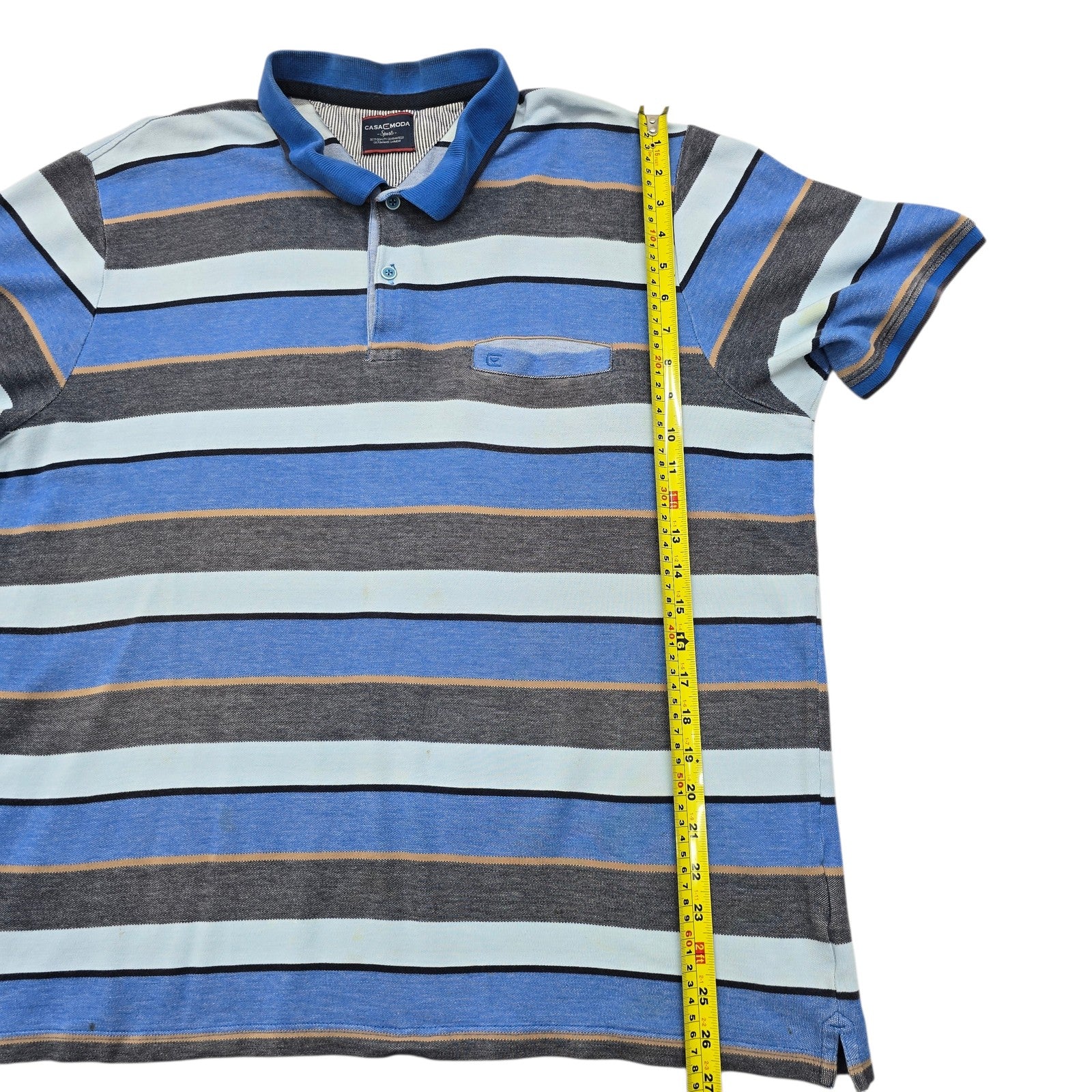 CASAMODA Boys Blue Polo Shirt size XL product image 7