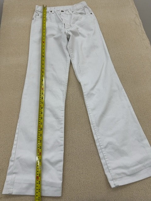Levi's Women's White Flare Jeans Size 32x36 High Rise USA
