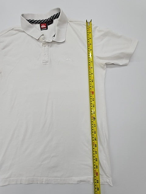 Quiksilver Men White Polo Shirt size S product image 8