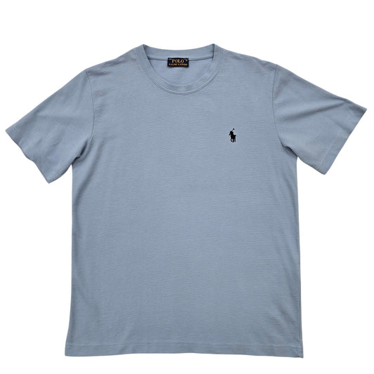Polo Ralph Lauren Men's Blue T-Shirt – Size M, Logo, Short Sleeve