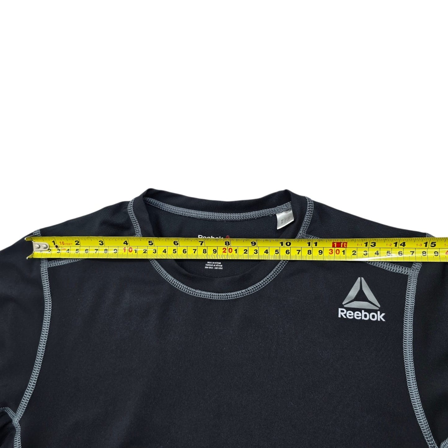Reebok Men's Black Compression T-Shirt Size L Training Short Sleeve