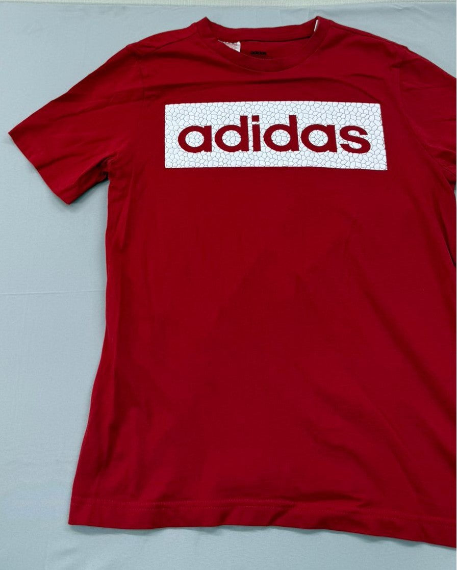 Adidas Boys Red Graphic T-Shirt Size 13-14 Years NWT
