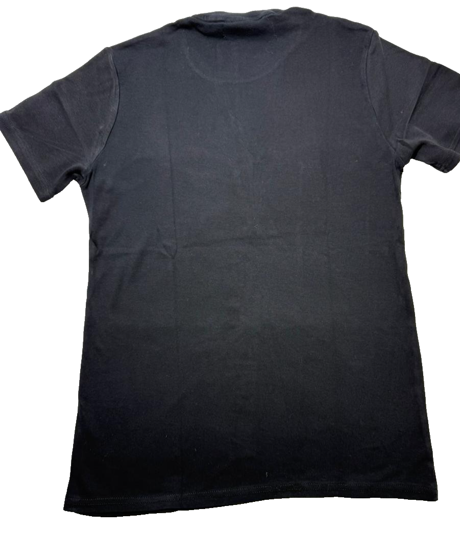 Tommy Hilfiger Men's Black Tee Flag Stripe Logo Short Sleeve Size XL