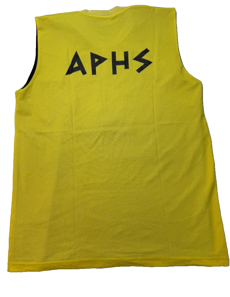 Adidas Aris Aphs Yellow Training Sleeveless Jersey Size M