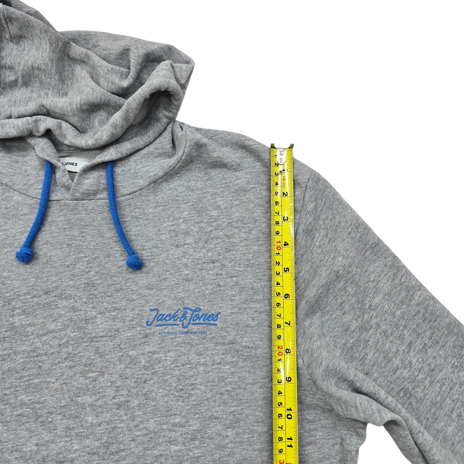 Jack & Jones Men Gray Hoodie size XL product image 6