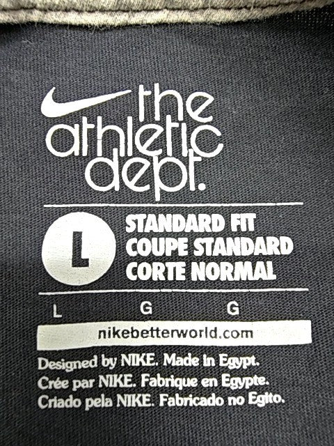 Nike Men's Black Athletic T-Shirt Size L Sportswear Cotton Crew