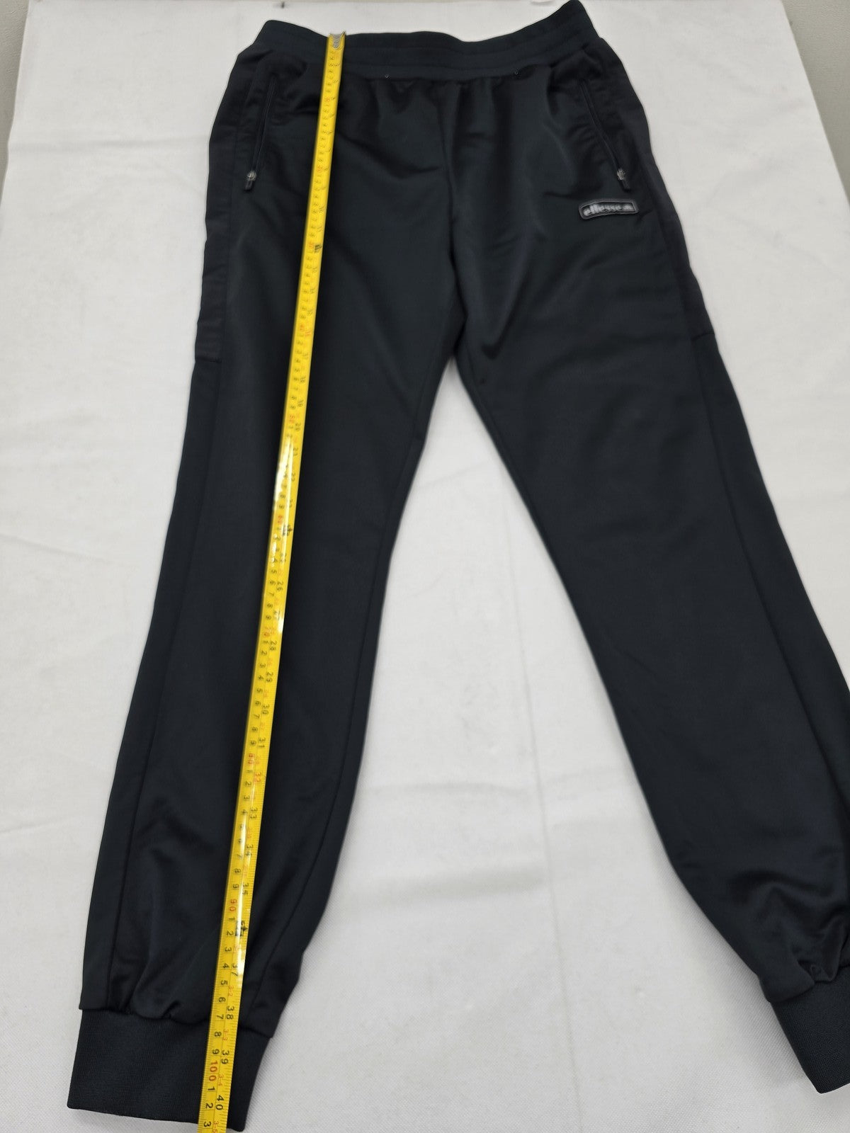 Ellesse Montpellier Black Fleece Joggers L Men Tapered Drawstring
