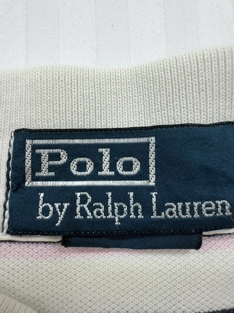 Polo Ralph Lauren Men's White Navy Striped Polo Classic Fit