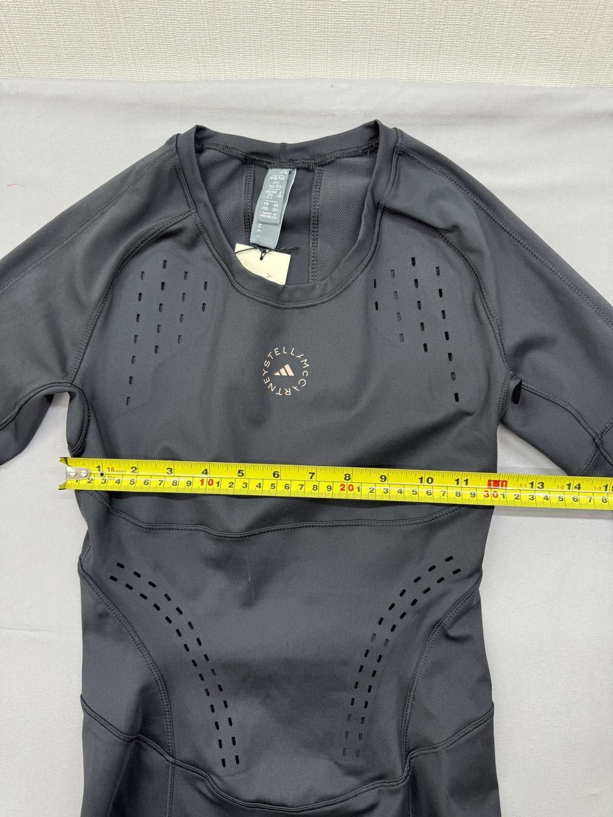 Adidas Stella McCartney TruePurpose XS Black Cropped Compression Top