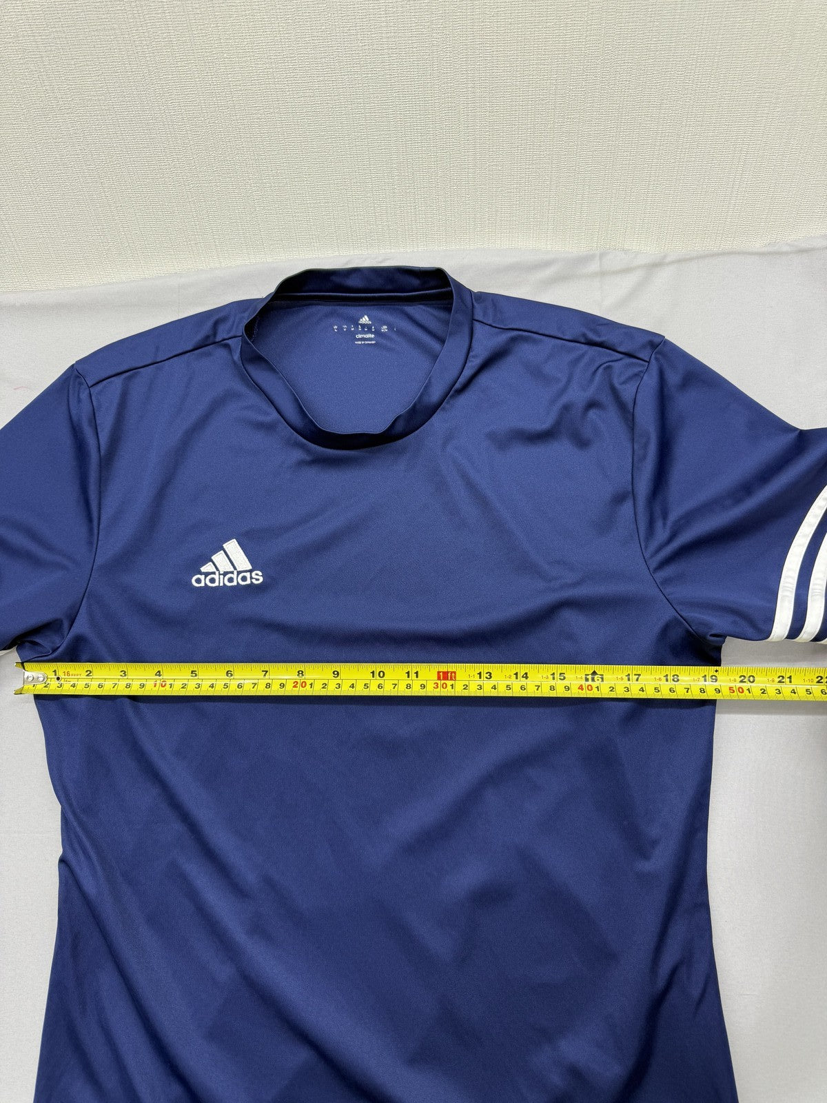 Adidas Men's Navy Climacool Short Sleeve Crewneck Slim Fit Jersey M