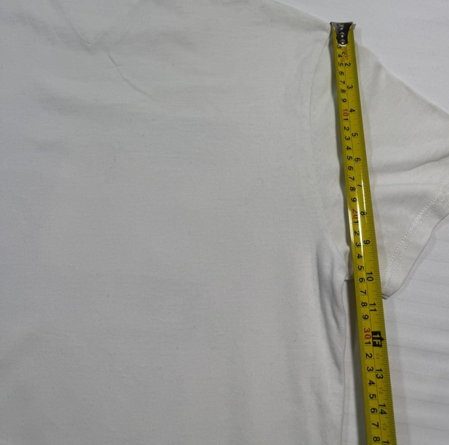 Tommy Jeans Off-White Flag Logo Graphic T-Shirt Unisex Size L