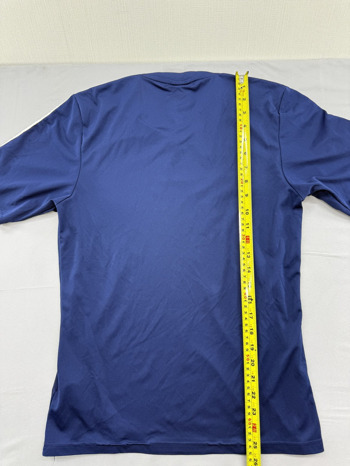 Adidas Climacool Navy Stripe Soccer Jersey S Men V-Neck