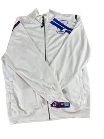 Nike White Full Zip Track Jacket Zip Up Sportswear Size XL