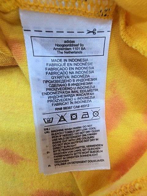 Adidas Unisex Yellow T-Shirt size L product image 4